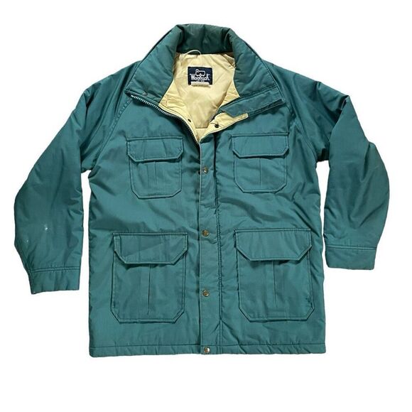 Vintage Woolrich Lined Windbreaker Chore Coat